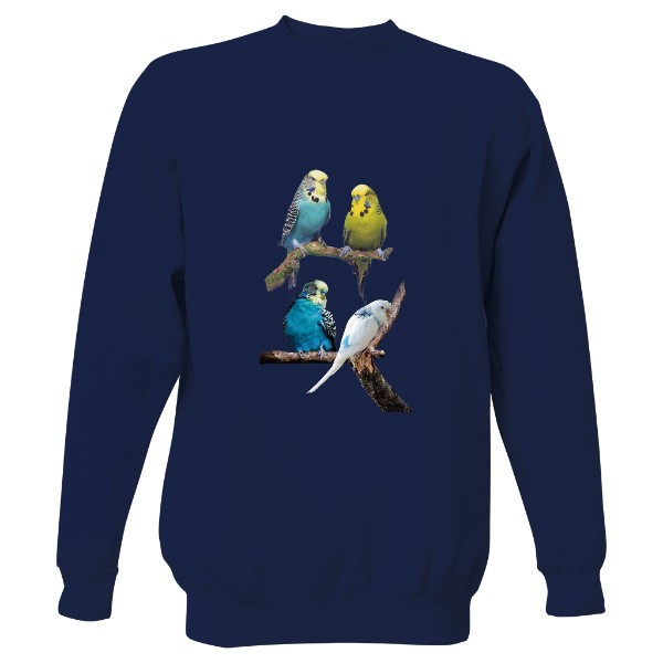 Mikina bez kapuce Unisex s potiskem Andulka vlnkovaná