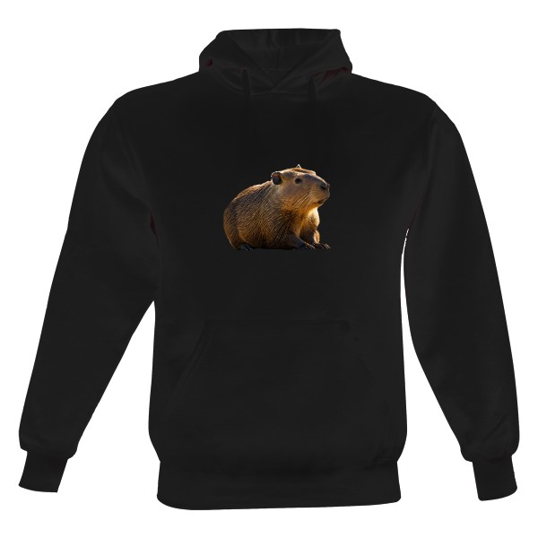 Pánská mikina s kapucí s potiskem Kapybara