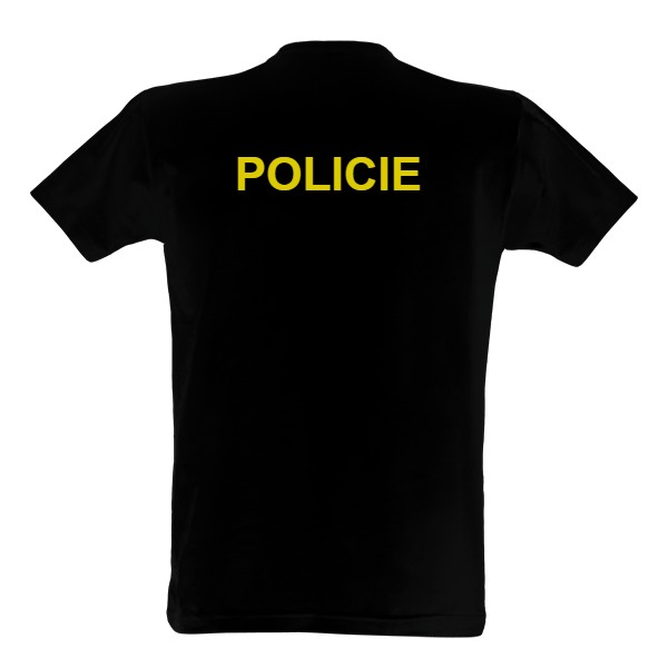 Tričko s potiskem Triko POLICIE /zada