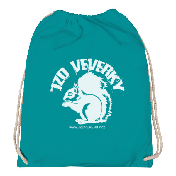Vak na záda s potiskem JZD VEVERKY - sáček na boty